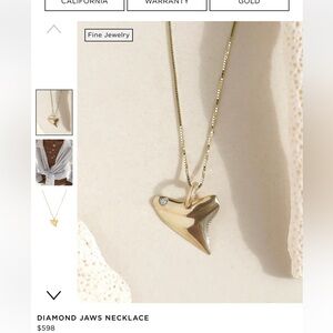 EUC diamond Jaws necklace